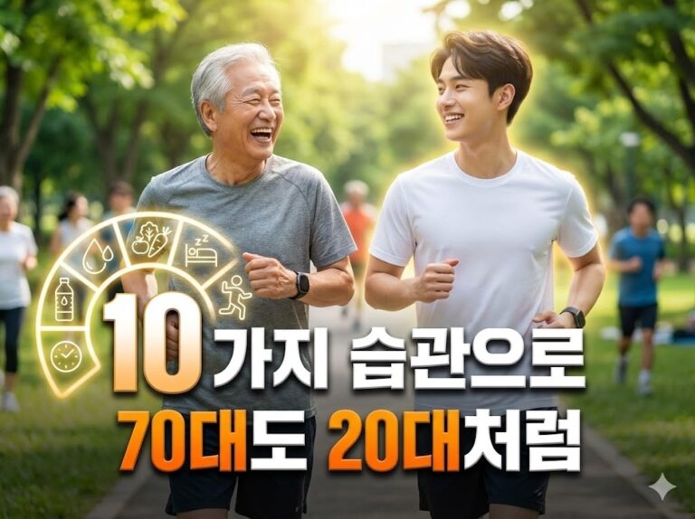 10가지 습관으로 70대도 20대처럼